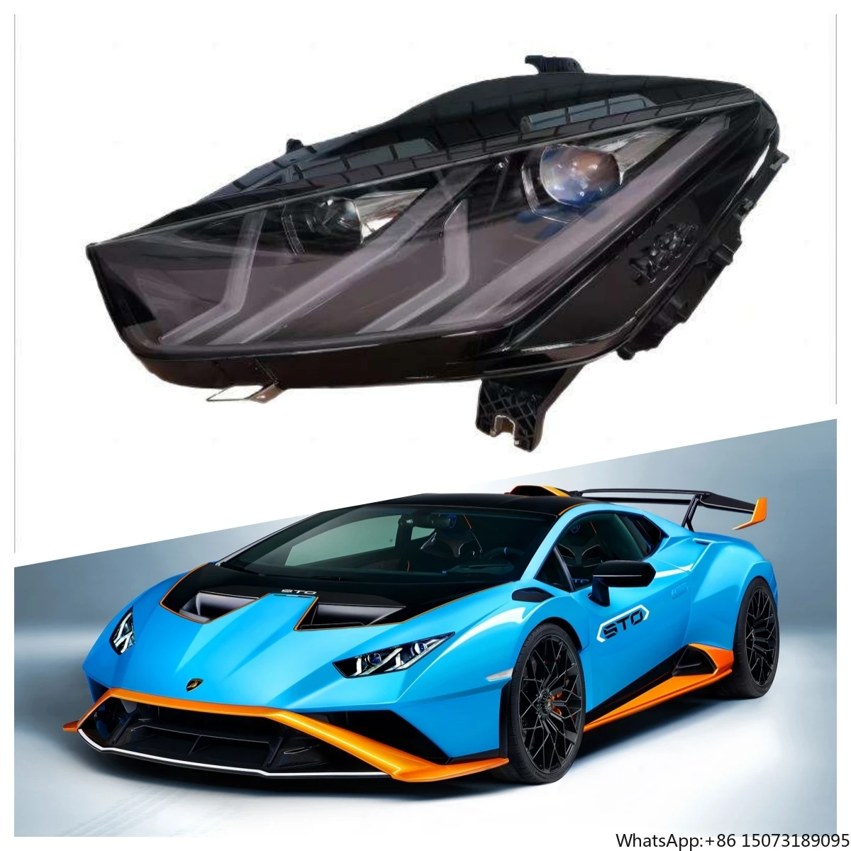 

LED Light for Huracan Headlight for LP580 LP610 12V White LED with CSP Chip 6000K Color Temperature Matrix Lamp