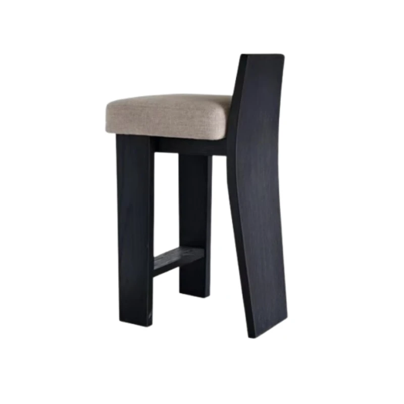 

Барные стулья в скандинавском стиле, деревянные, минималистичные, уникальные, с прочными ножками, для кухни, современные, белые, дизайнерские, мебель для дома