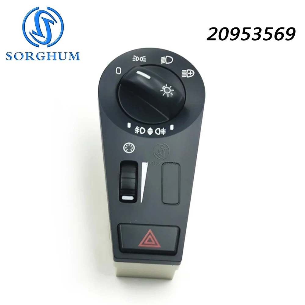 

SORGHUM 20942844 20953569 For Volvo Truck FH12 FM FM12 FM9 VNL 2004 2005 2014 Head Lamp Headlight Switch Red Fog Light Button