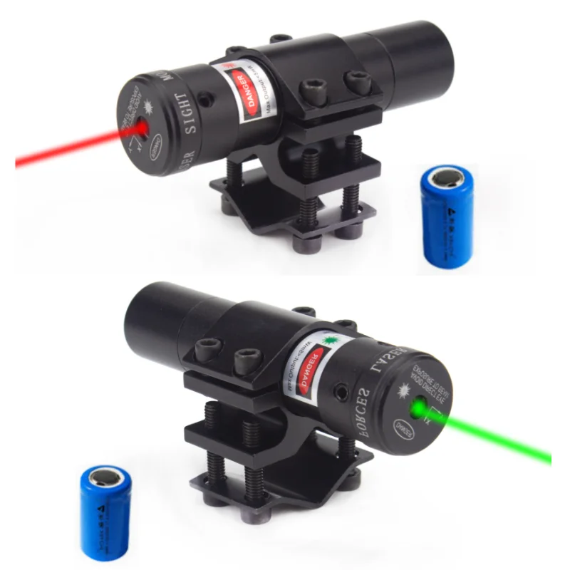 Red Dot Laser Sight with Barrel Mount and Picatinny Rail Mount Hunting and Fishing Laser Battery Included