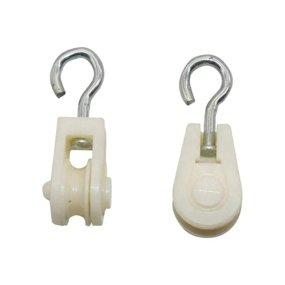 10Pcs New Automatic Chicken Saterer Hanging Wire Towing Wheel Nylon Small Waterline Pulley Water Line Roller Pigeon Duck Goose