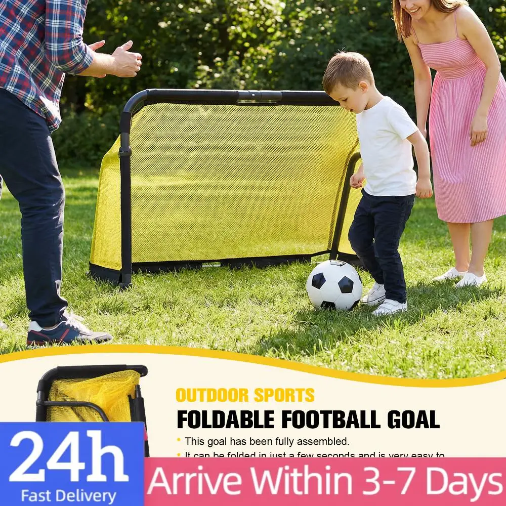 

Портативные футбольные ворота с выдвижными сетками, алюминиевые, многоразовые, отдельно стоящие, для игры в футбол на заднем дворе, в помещении и на улице