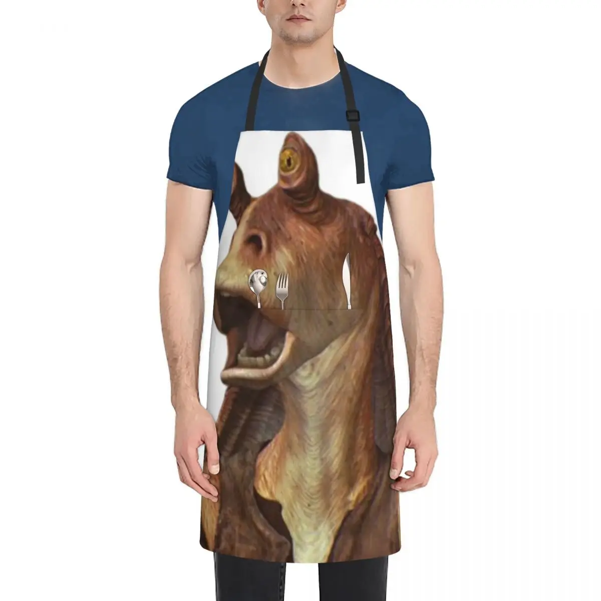 

Jar Jar Binks Apron Barber Customizable waterproof for women Apron