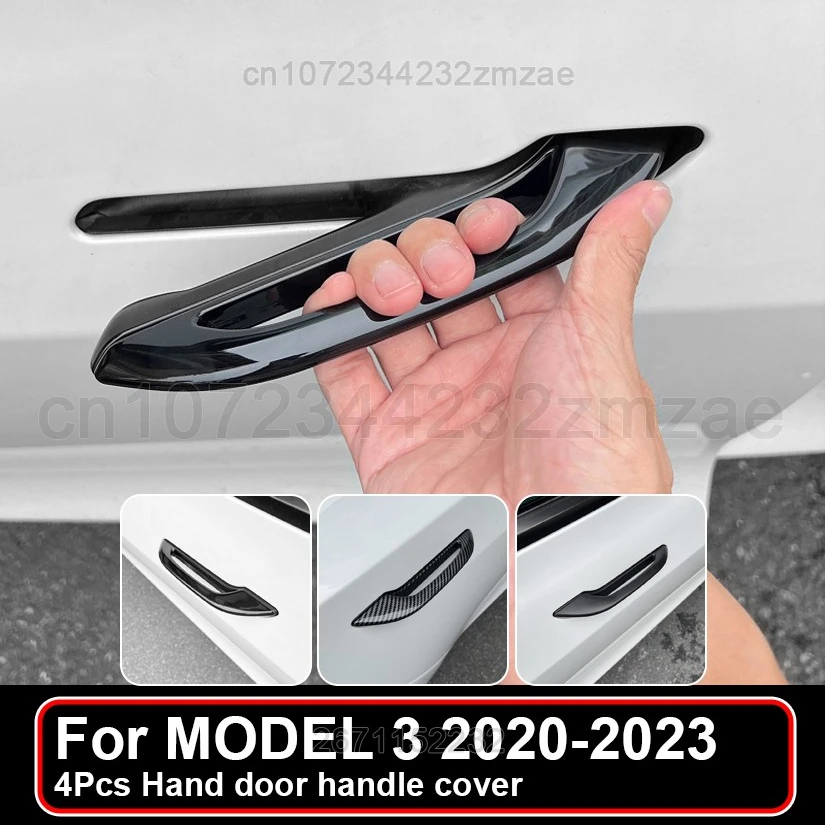 

4 Pcs Convenient door handle For Tesla MODEL 3 2020-2023 Antifreeze door handle decoration accessories Available in all seasons