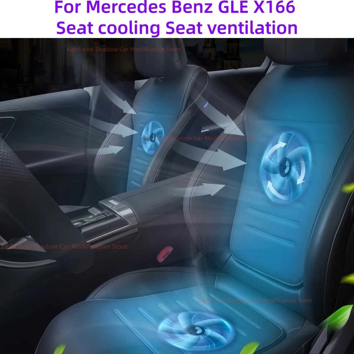 Car accessories Seat cooling For Mercedes Benz GLE X166 Seat ventilation Automobile refit accessories Car appliances Auto parts