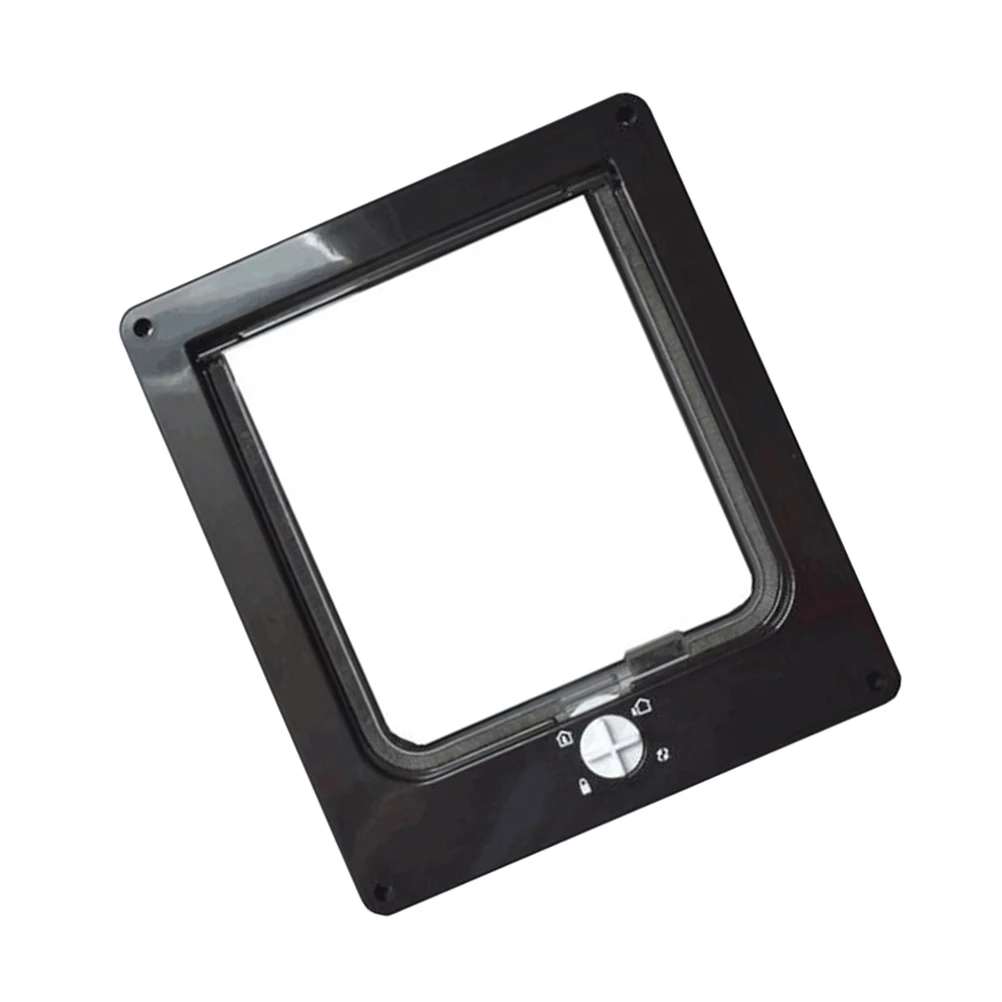 

Rotary Cat Entry Exit Door Durable Pet Hole With Quiet Brush Safe Smooth Acrylic Surface For Cats Kittens Black