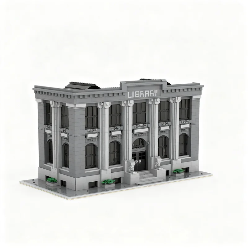 3602pcs MOC Modular Buildings MB11 - Library Model Building Blocks Architecture Christmas Gifts Toy Craft Birthday Education