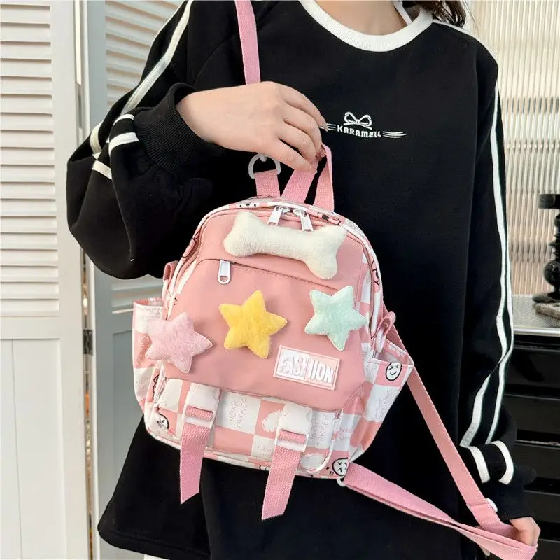 

Мини-рюкзак для женщин, школьные ранцы, легкий студенческий рюкзак, нейлоновый водонепроницаемый рюкзак для отдыха и путешествий, Mochila Mujer