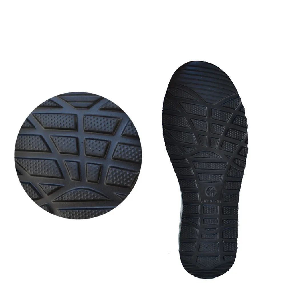 1Pair Non-Slip Wear-Resistant Acid Alkali Resistant Rain Shoes Low Canister Boots Size 45 Black Thick Heel Anti-Skid Stable Rain view 6