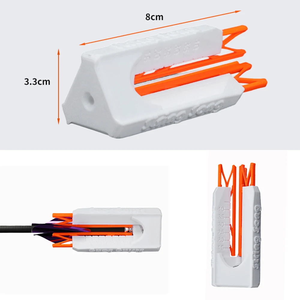 Archery Spiral Feathers Fletching Jig DIY Fletching Spinning Vanes Sticky Tool Shaft Gluing Device Outdoor Shooting Accessories