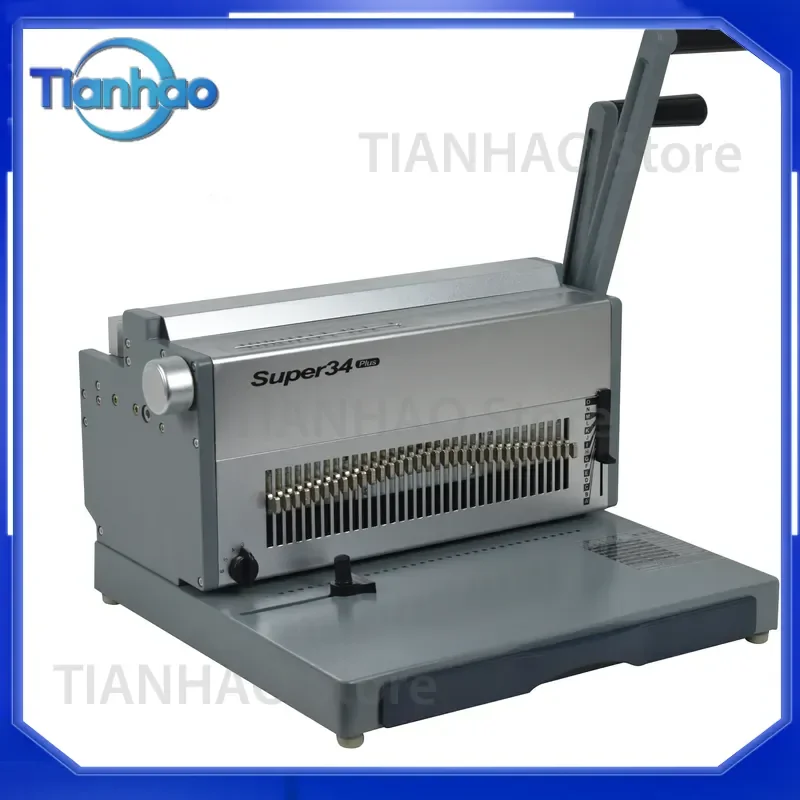 for Manual Wire Book Binding Machine Book Binder Spiral Coil Punching Tool Office School Supplies Document Organizer