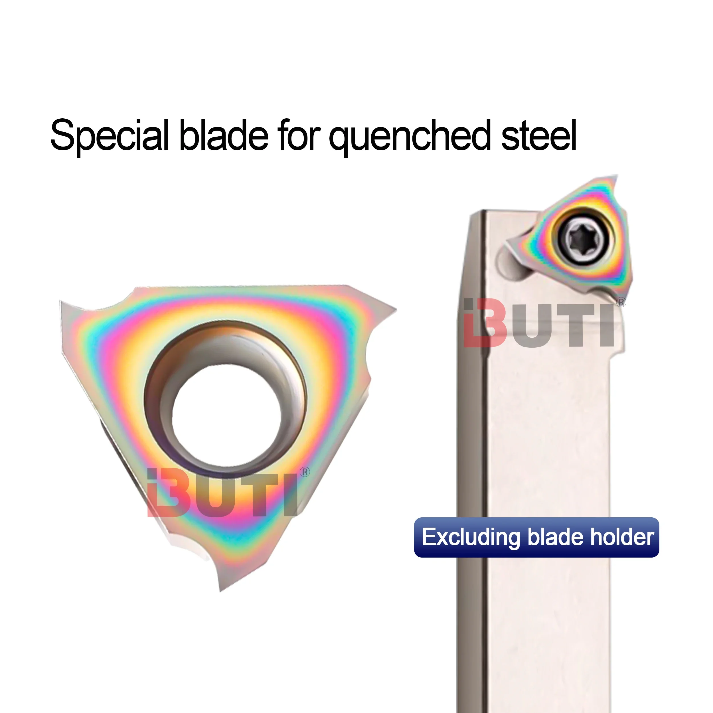 สีสันแนวตั้งตื้น Groove แทรกการ์ดฤดูใบไม้ผลิ Groove ใบมีด TGF32R100 เครื่องกลึง CNC Slotting Inserts ใช้สําหรับเหล็กดับ