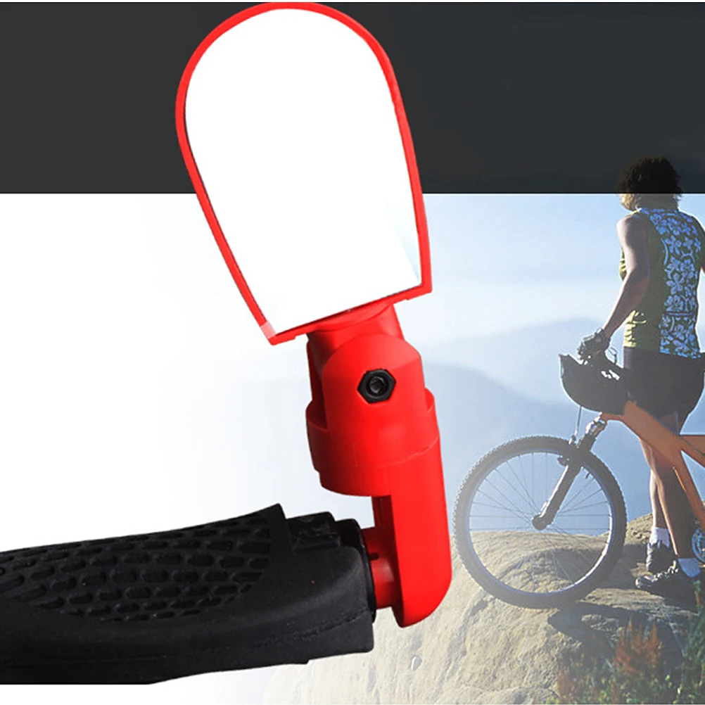 

2Pcs Bicycle Rearview Mirrors Lightweight Adjustable Mini Size Rearview Mirror for Folding Road Bikes Mirrors