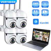 5MP Wifi Camera IP Outdoor 4X Zoom 5G Wireless Security Protection Monitor AI Smart Tracking Surveillance Cameras Two-way Audio