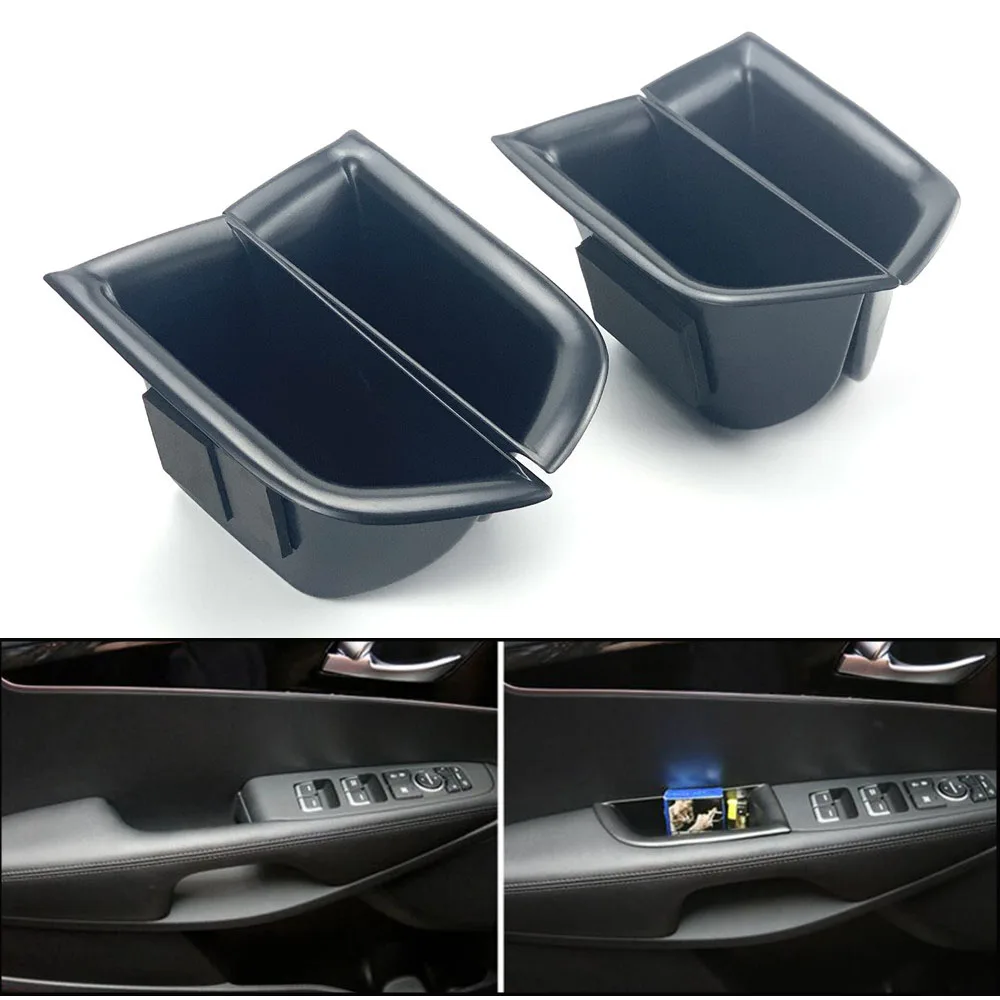 4pcs Interior Front Rear Door Storage Box For Kia Sorento UM 2015-2019 Phone HolderContainer Glove Tray Armrest Handle Pocket