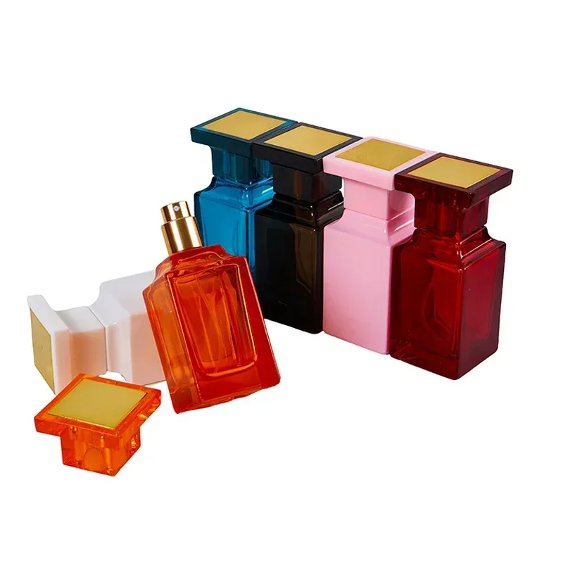 50 مل زجاجة رذاذ عطر زجاجة عطر موزع الخيوط الفم الصحافة زجاجة عطر رذاذ ناعم