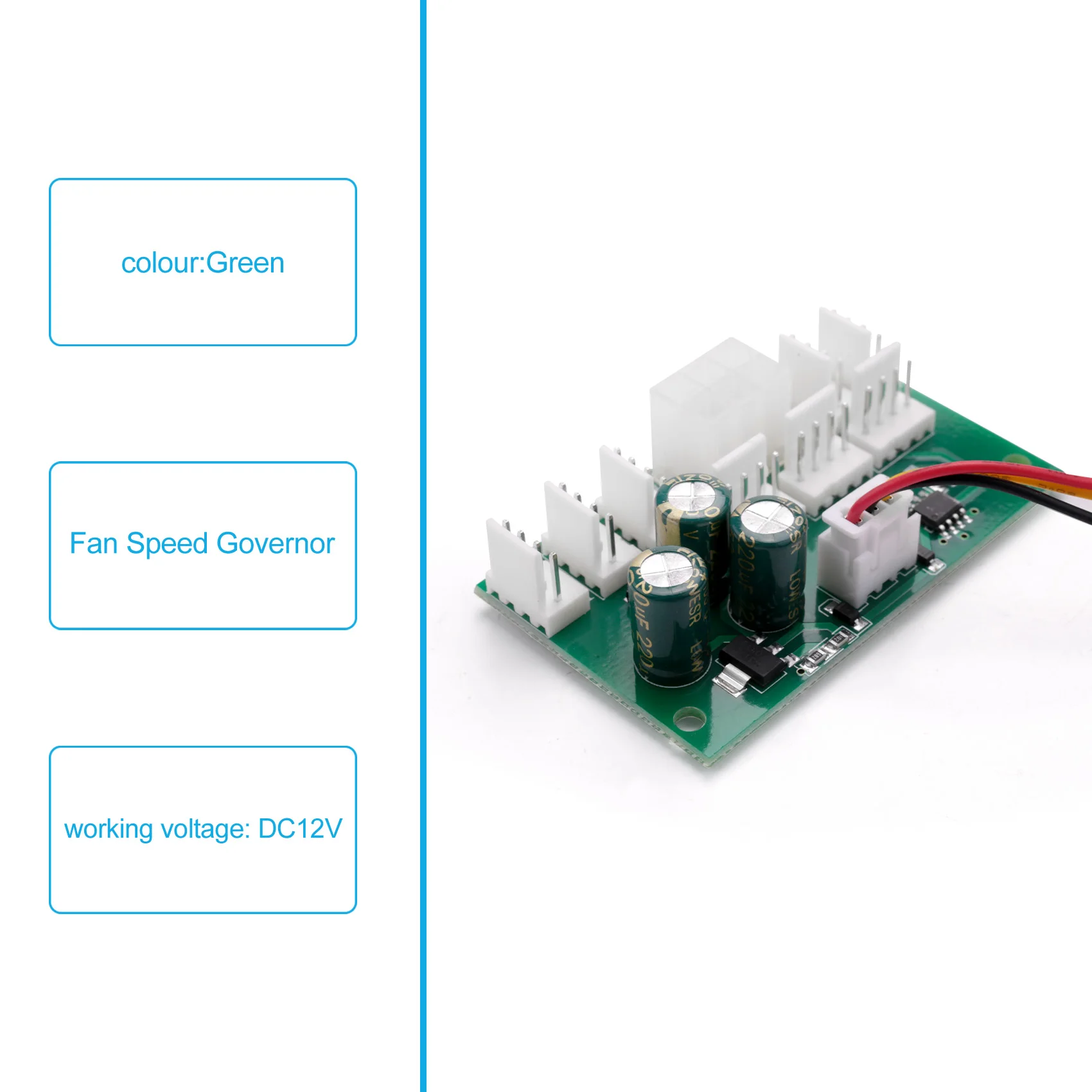 NEW HOT In Stock-Computer Case Miner Fan Speed Controller 8-Channel Fan Hub PWM High-Power Violent Fan Controller Fan Speed Gove
