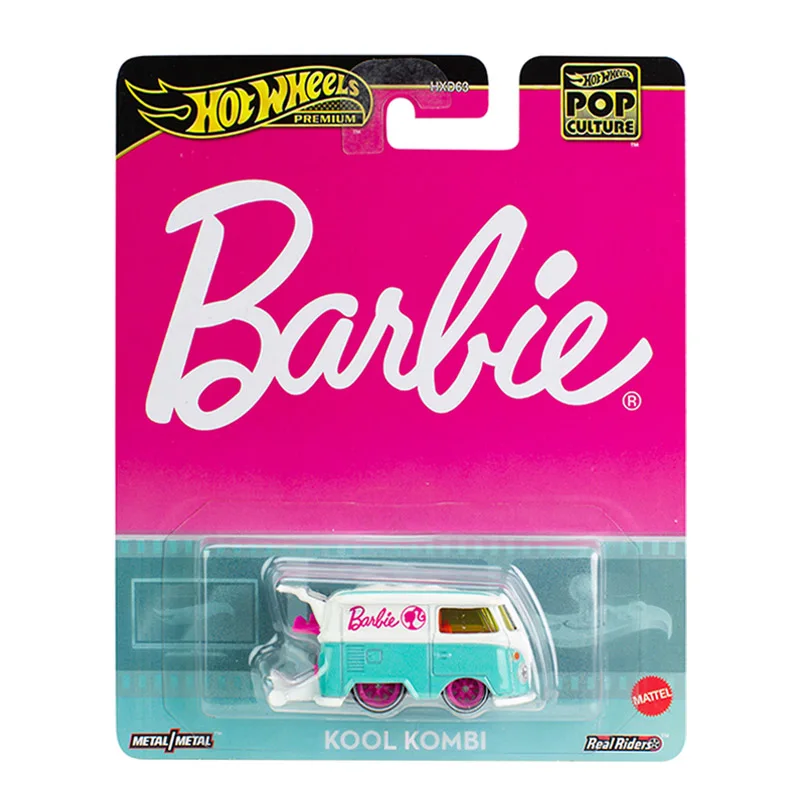 2024 Hot Wheels Premium Pop Culture Barbie Kool Kombi Roadkill Rotsun Custom Ford Escort 1/64 Diecast Car Toy HXD63