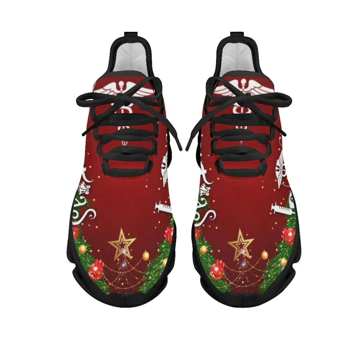 INSTANTARTS 2023 Christmas Sneakers Anti-Slip Running Shoes EMT Medical Care Mesh Footwear Casual Cushion Shoes Christmas Gifts
