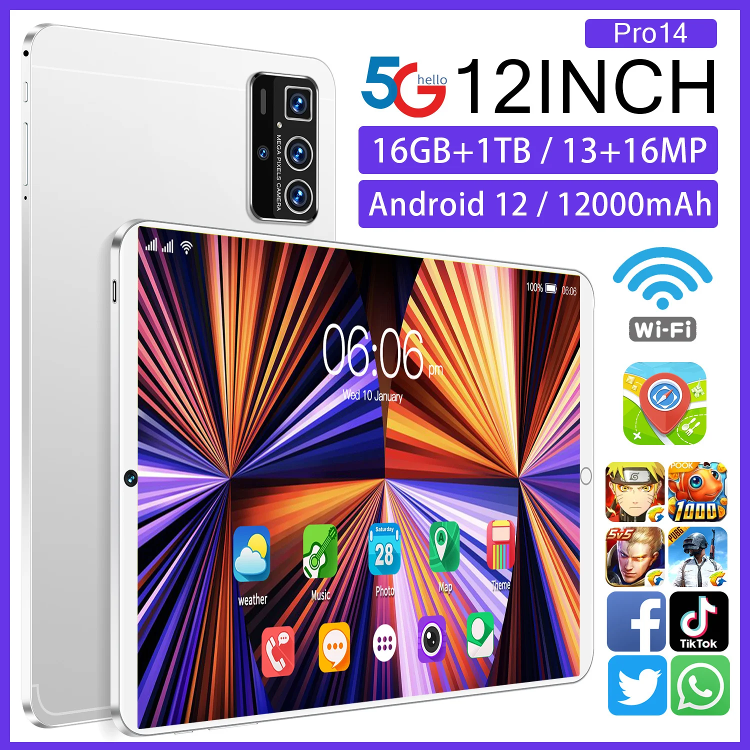 New 10 Inch 2g+32g Dual Card Dual Standby 8core Android Ipad 3g Voice Call Support Wifi Portable Student Learning TabletComputer