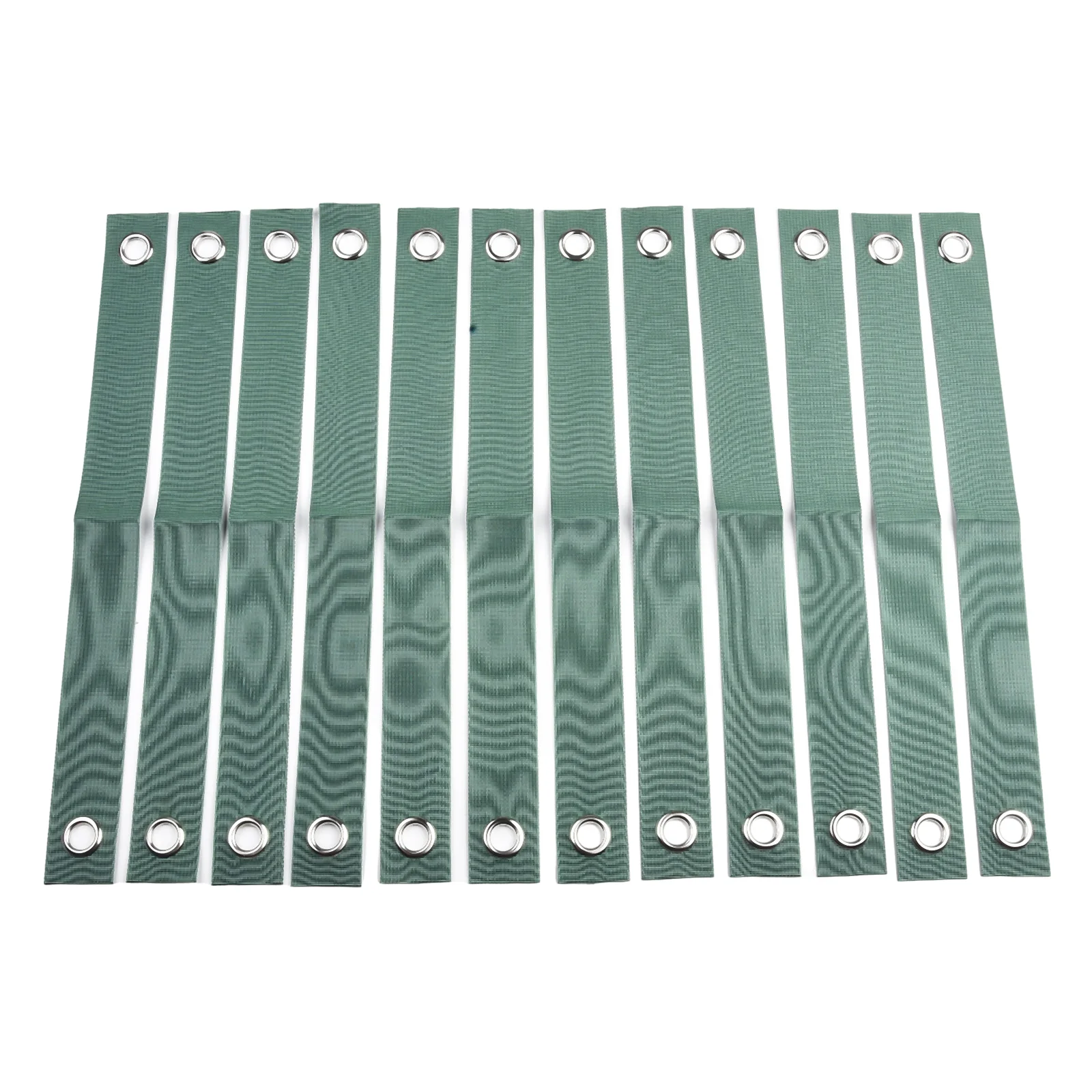 12 PCS Tree Support Straps for Staking Sturdy Nylon Straps with White Brass Buckles for Securing Trees During Establishment