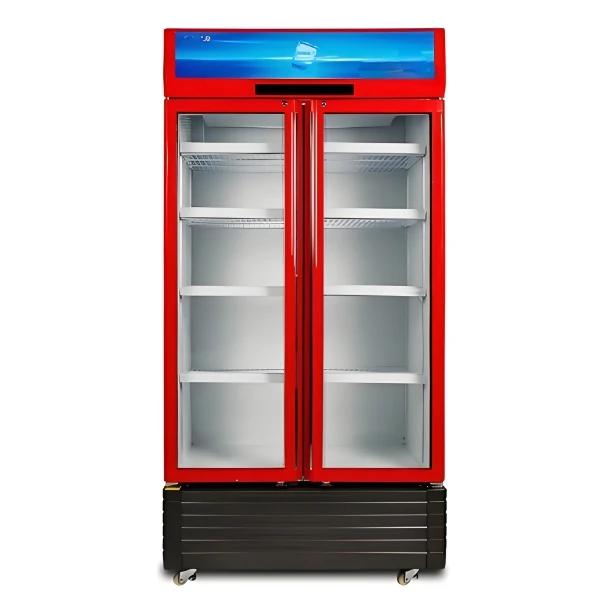 Supermarket Freezer Commercial Upright Drink Refrigerator	double Door Upright Freezer 2025