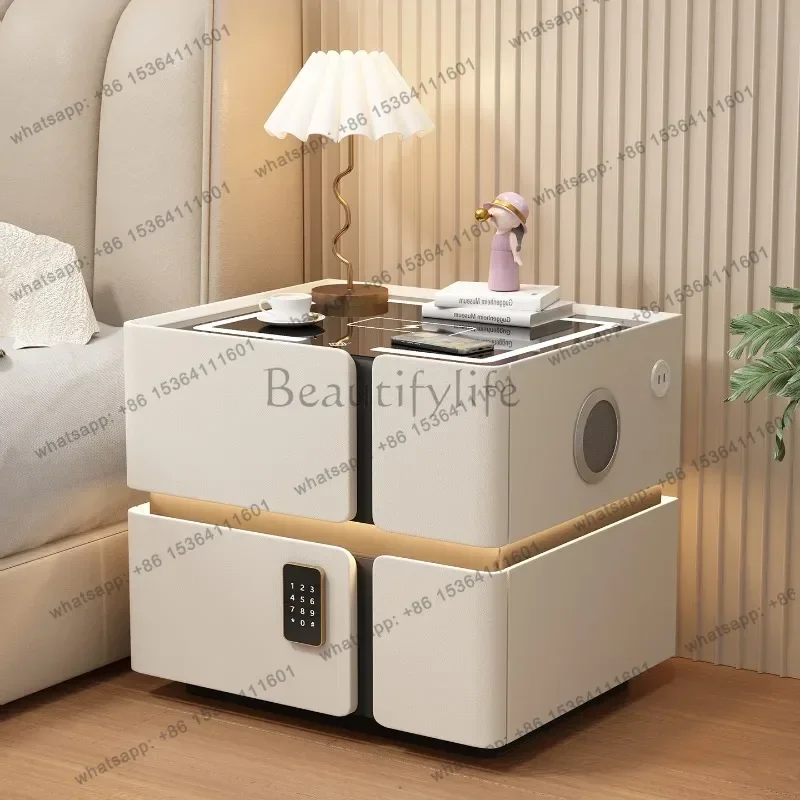 Organizer Bedroom Nightstand Mobile Coffee Trendy Storage Luxury Drawers Bedside Table Cabinets Mesa De Noche