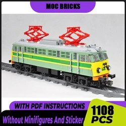 Moc Building Blocks City Service Car PKP EU07 Locomotive Model Technology Bricks DIY Assembly Popular trains in Poland Toy Gift