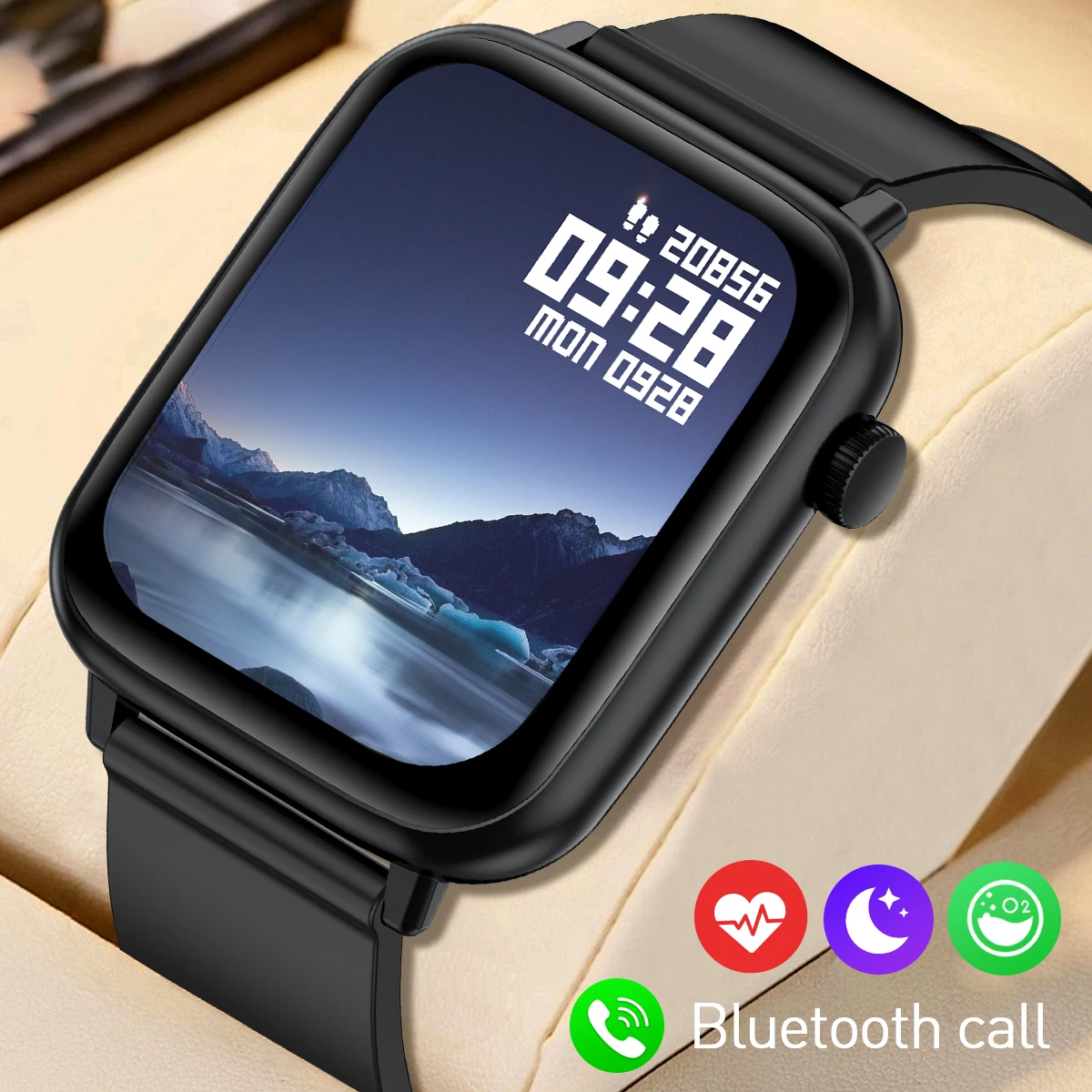 LIGE New Women Smart Watches 1.83 Inch HD Display Answer Make Call Message Preview Sport Modes DIY Dial Weather Forecast For Men