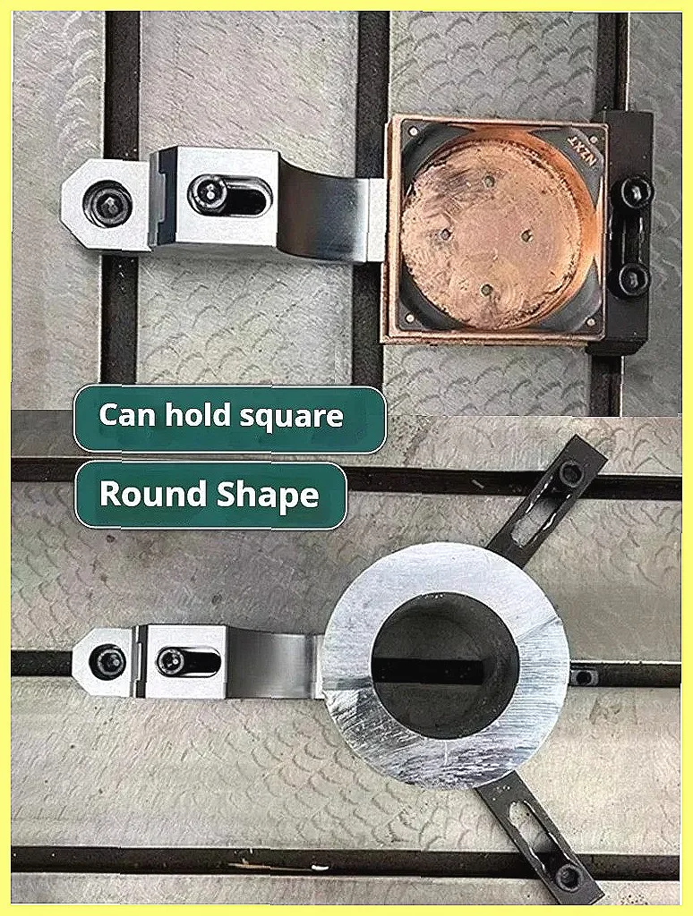 Multi-Function Flat Frog Clamp, Bench Vise Workholding Jig, Anti-Warping Carved Fixturing Tool for Woodworking