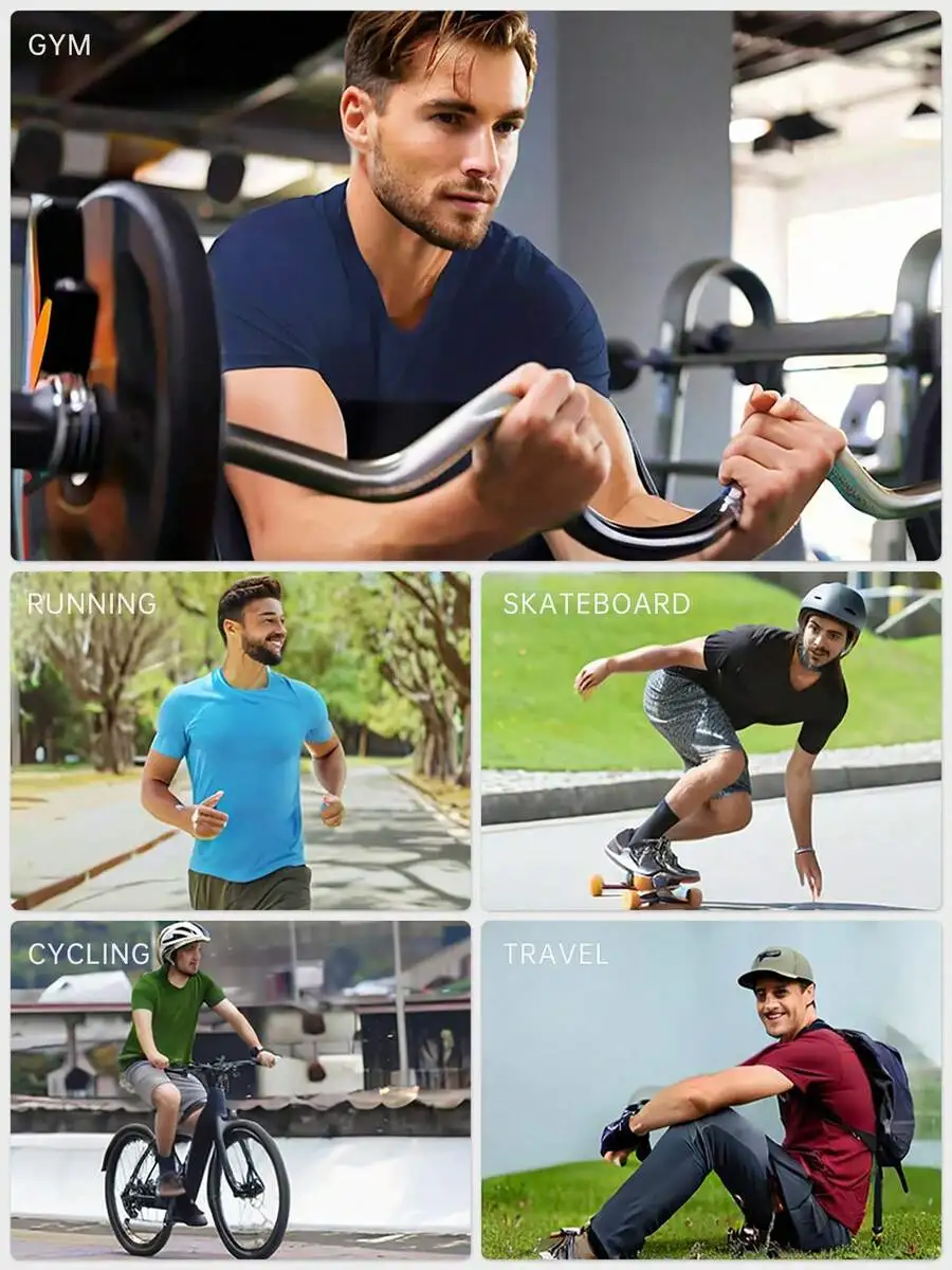 6-Pack Men's Ultralight Quick-Drying Breathable T-Shirts, Soft And Comfortable Quick-Drying Clothes - All Seasons Gym, Running, view 6