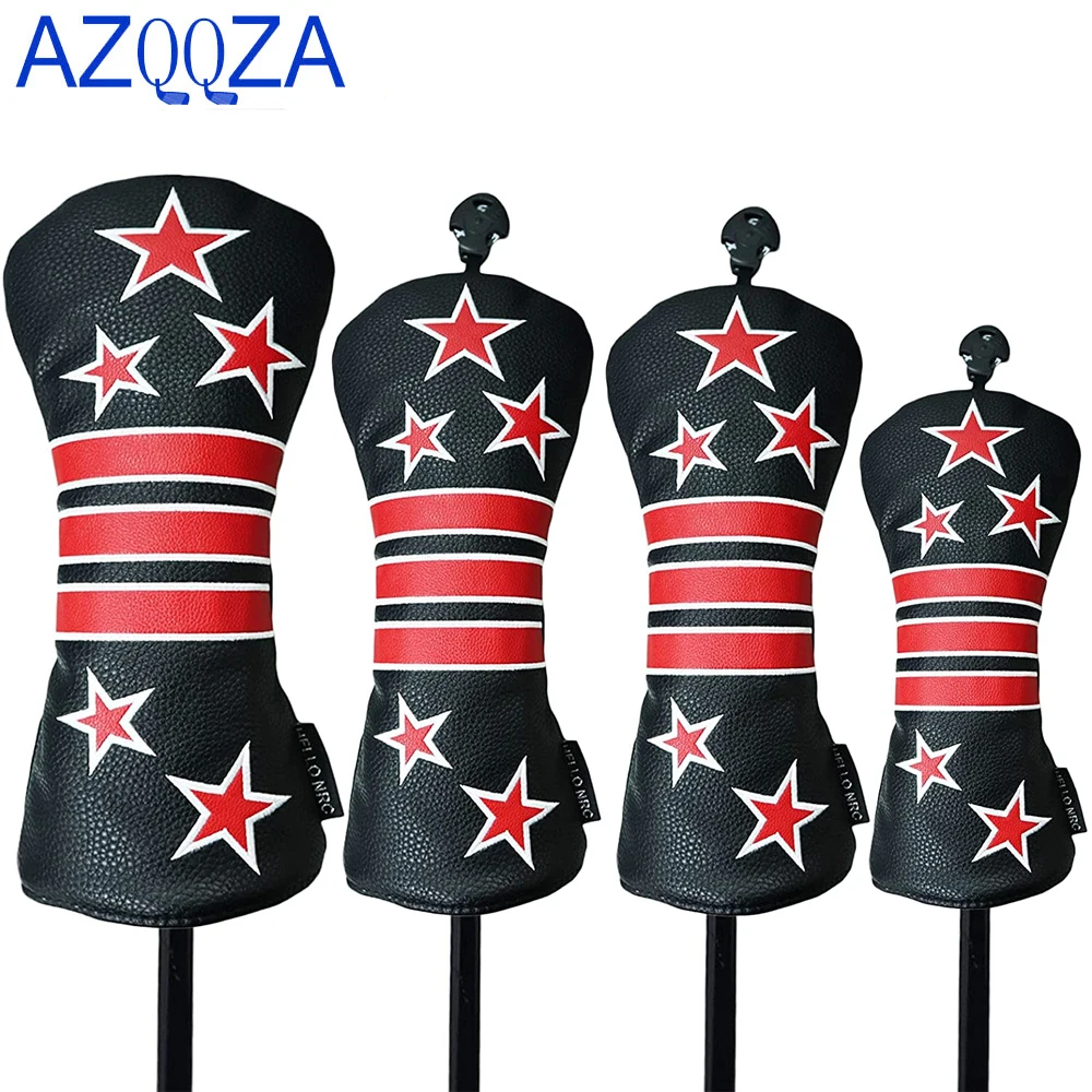 1 3 5 UT Golf Head Covers Fit Driver Wood(460cc) Fairway Wood and Hybrid with Rotating Number Tags Fit for All Golf Brands