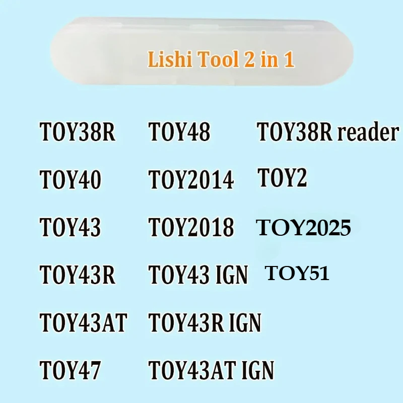 

1pcs Lishi 2 in1 Tool TOY40 TOY2014 TOY43 TOY43AT TOY43R TOY47 TOY48 TOY51 TOY2014 TOY2018 TOY2 for TOYOT,A for Car Key TOY2025
