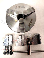 SANOU 3 Jaw Lathe Chuck K11-100 Manual Self-Centering Metal Lathe Chuck With Jaws Turning Machine Tools Accessories  K11 100 4\