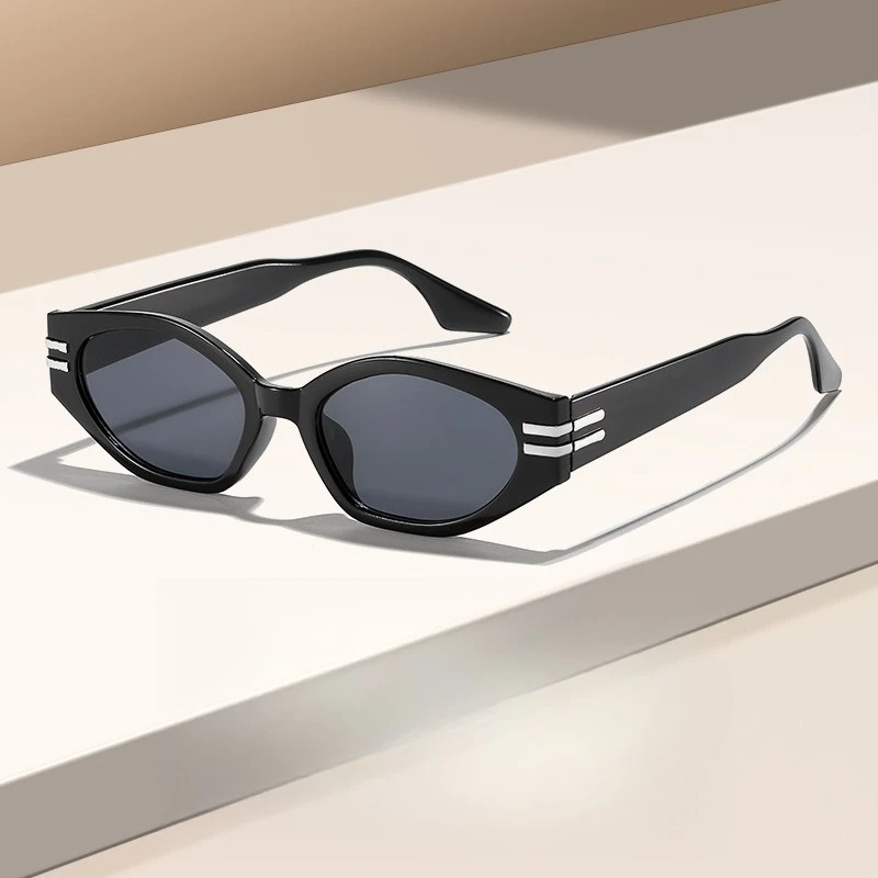 New Small Frame Y2K Cat Eye Sunglasses Women Trendy Shades Retro Narrow Small Frame Sun Glasses Fashion Streetwear Eyewear