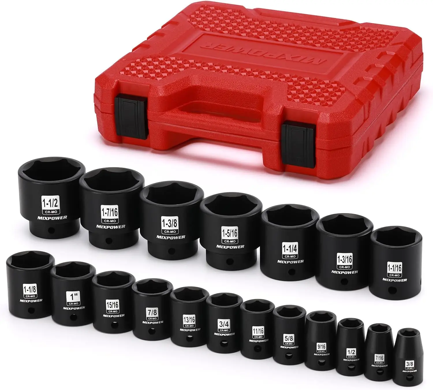 19-Piece 1/2-Inch D…