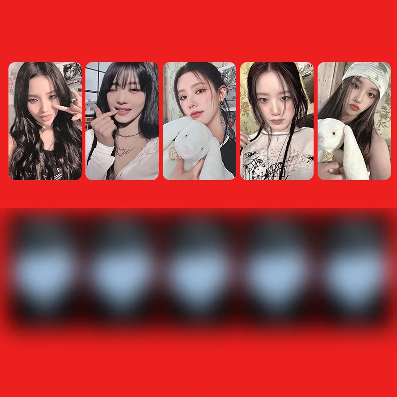 Gidle Girl\'s New Specialization I FEEL Same Style Homemade Small Card Fan Collection Star Ye Shuhua Song Yuqi