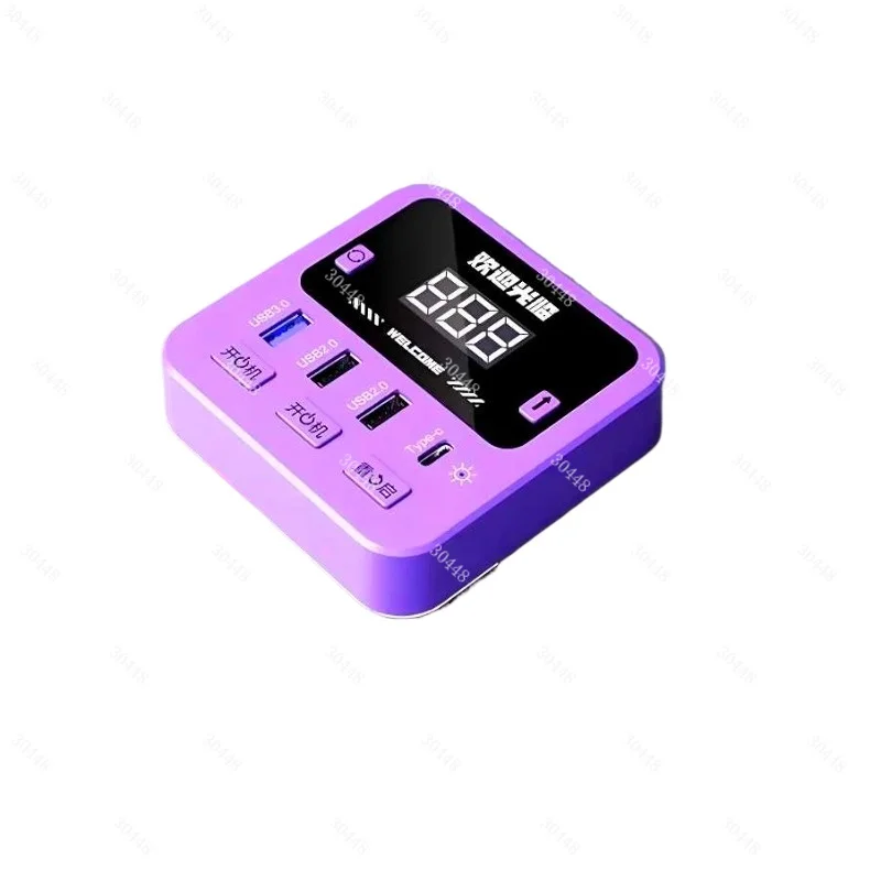 Desktop PC Power Switch External Start Button with Extension Cable for Gaming Desk Internet Cafe Use