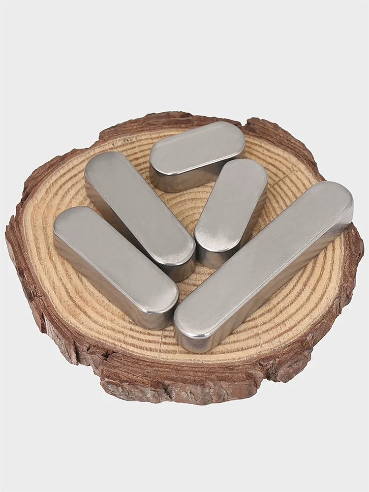 M3 M4 M5 M6 M8 M10 M12 304 Stainless Steel Parallel Keys Pin GB1096 A Type Square Rectangular Keys Dowel Drive Shaft Round Ends
