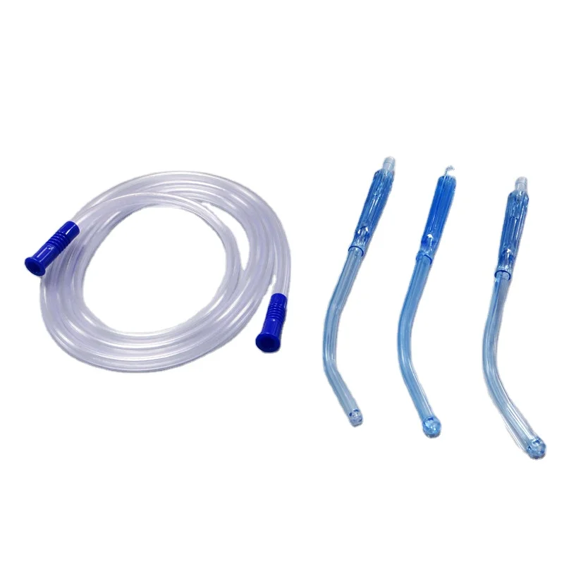 

China Supplier Disposable Medical yankauer suction tube with handle Suction Connecting Tube Sterile Yankauer Handle 3 Types