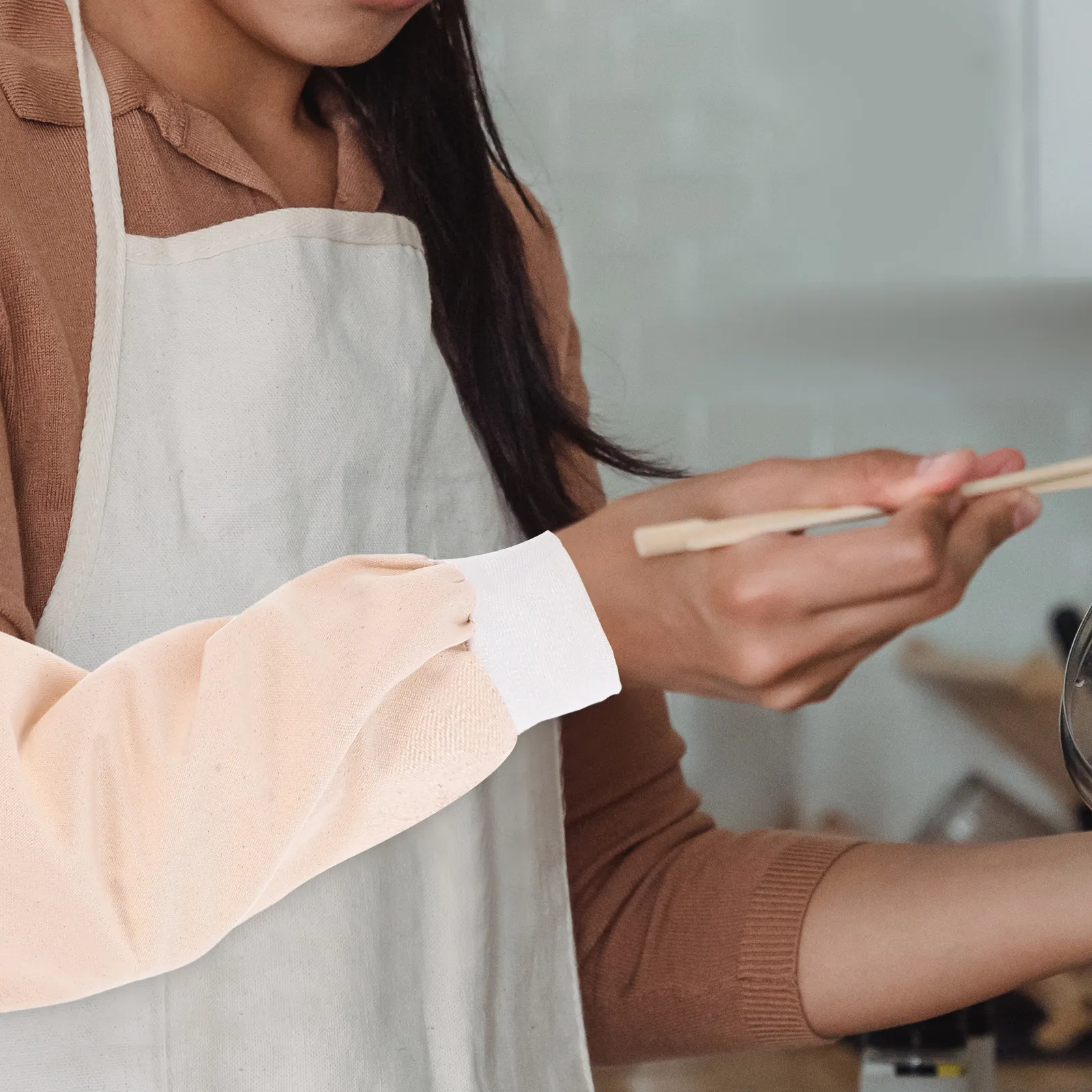 

1 Pair Longlasting Canvas Welding Arm Sleeves Protective Labor Sleeves Arm Guard for Gardening Housework Welding Equipment