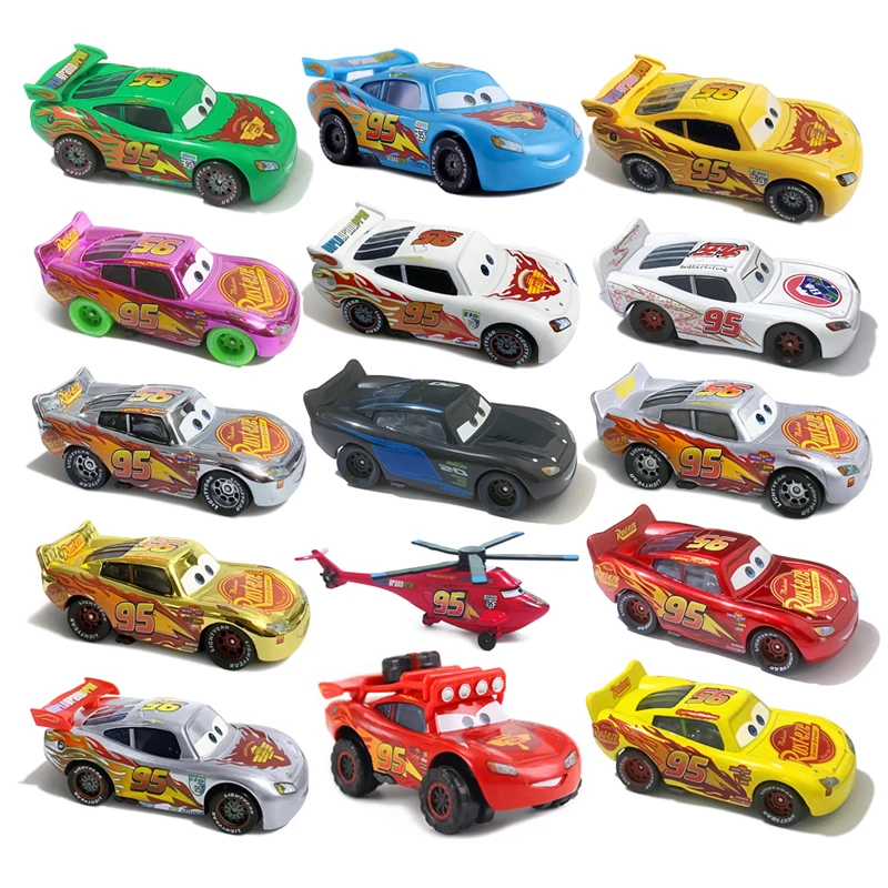 

New Original Disney Pixar Cars Lightning McQueen plane Model Toys car 1:55 Metal Die Casting Racing Car Toys Kids Birthday Gifts