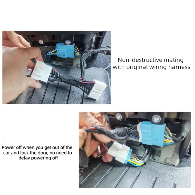 Tesla retrofit Non destructive cable for power supply With relay transformer Tesla Model 3 Model y Power supply wire harnes image 2