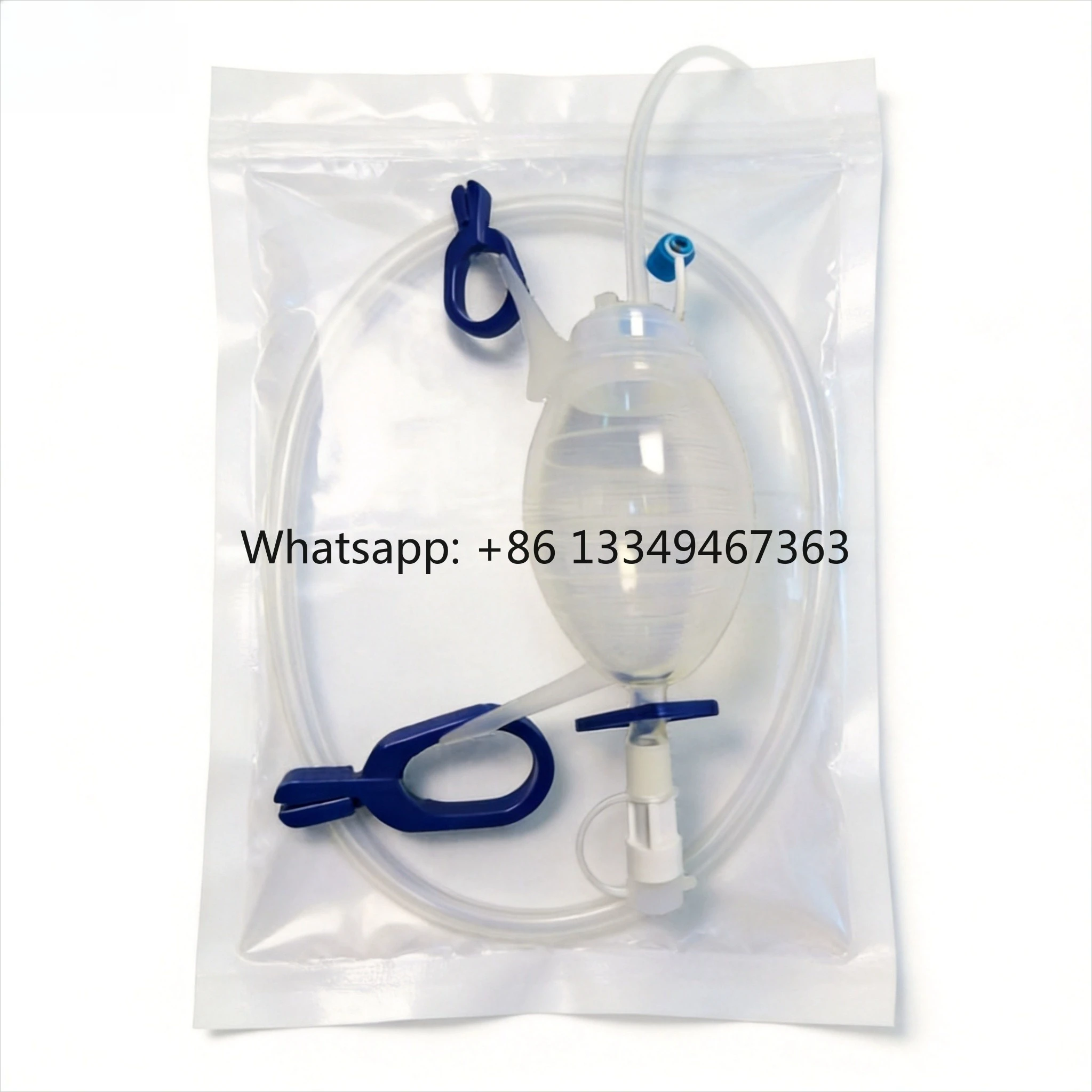 Disposable Veterinary 15F*80cm Plastic Material Negative Pressure Peritoneal Drainage Kit 4-Side