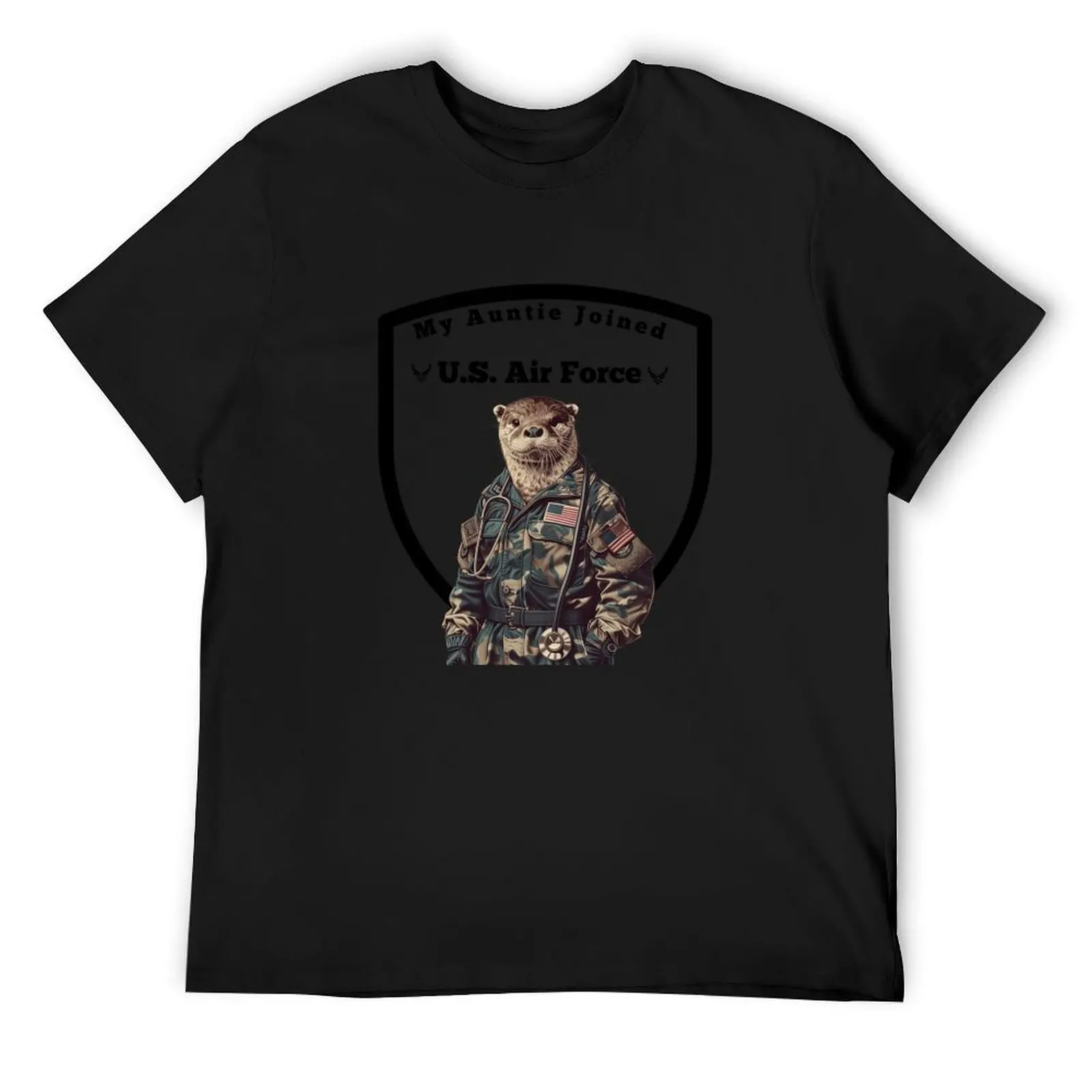 

US Air Force My Auntie Joined Otter T-Shirt korean fashion vintage graphic tee fashion shirts cheap stuff men clothes