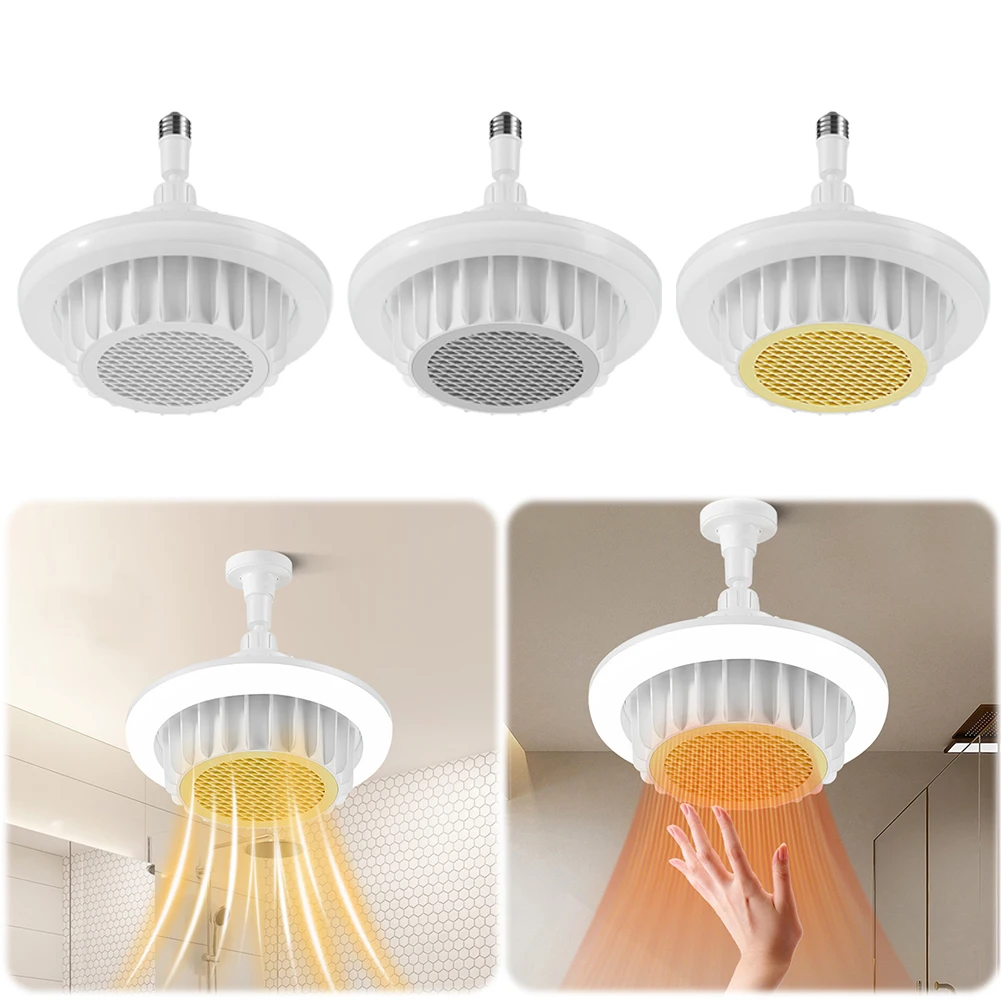 Ceramic Bathroom Heater with PTC Technology Exhaust Fan Heater Fan Ceiling Light for Indoor Living Room Bedroom
