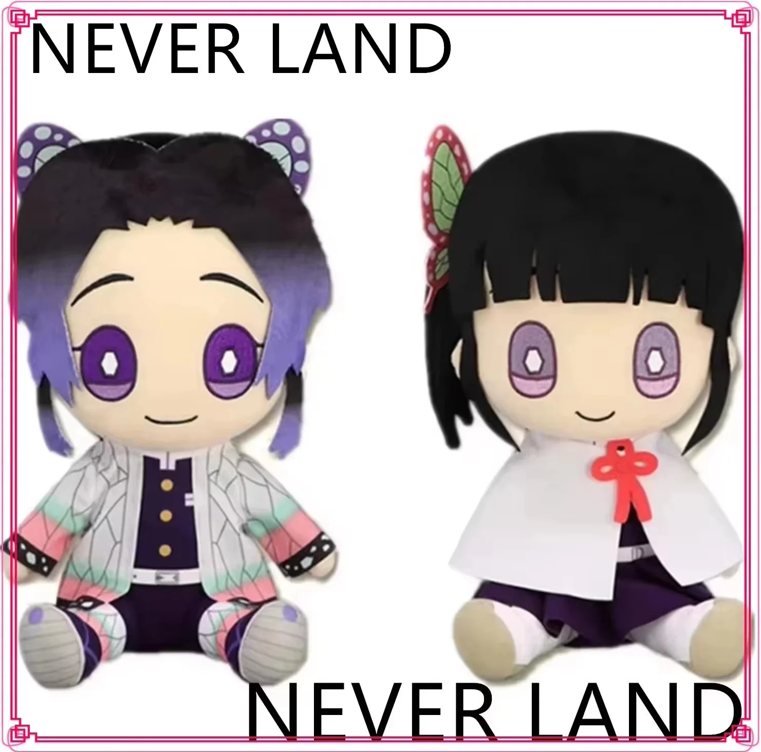 

Anime Demon Kocho Shinobu and Kanao Tsuyuri Girls Plush 25CM Kids Stuffed Toys For Children Gifts 25CM