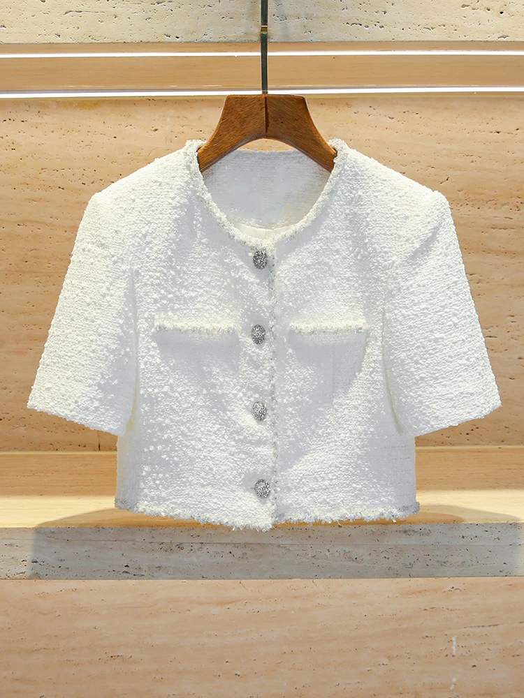 

Женское осеннее пальто Ele ort Tweed Jaet с ромбовидными пуговицами, элитное женское осеннее пальто прямого кроя Faion для поездок на работу