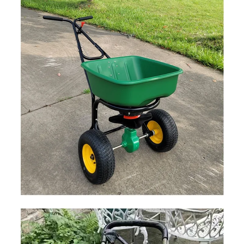 Hand-held rotary fertilizer applicator, farmland seeder, lawn seed fertilization machine