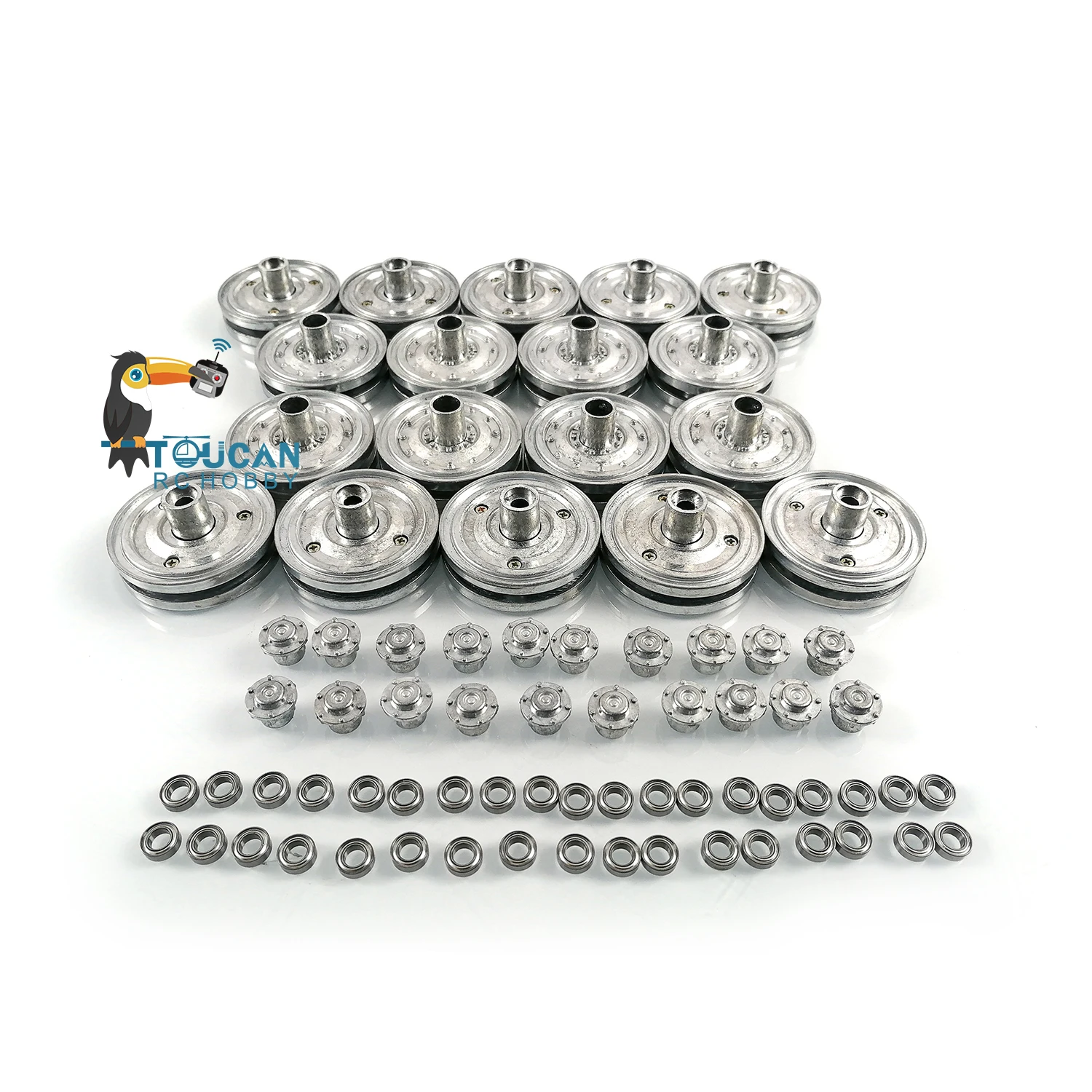 RC Parts Henglong Metal Road Wheels for 1/16 Scale German King Tiger Remote Control Battle Tank Model 3888A Toys TH20030
